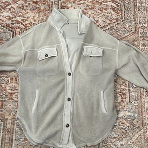 Free People Ruby Jacket in Stone size SMALL
